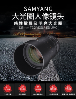 电影定焦镜头135mm